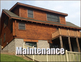  Churchville, Virginia Log Home Maintenance