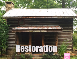 Historic Log Cabin Restoration  Churchville, Virginia